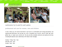 Tablet Screenshot of bandbnails.com